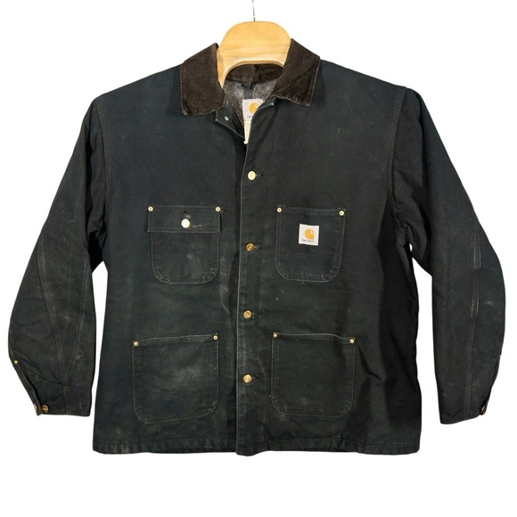 Vintage Carhartt Blanket Lined Chore Jacket Mens 46r Workwear Western Farm - Picture 2 of 8